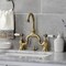Kingston Brass Bridge Bathroom Faucet with Brass Pop-Up, Antique Brass KS7993PL - alternate 5